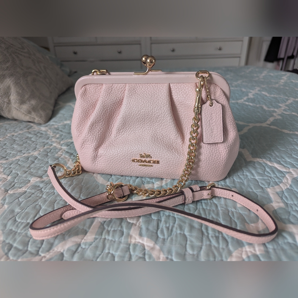 Pink Coach Kisslock Nora Bag